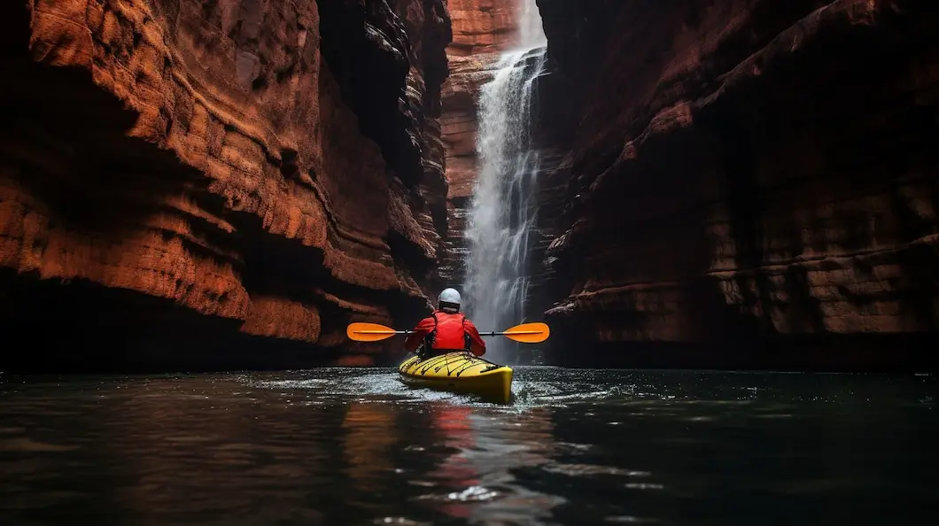 White water rafting at the grand canyon, USA.