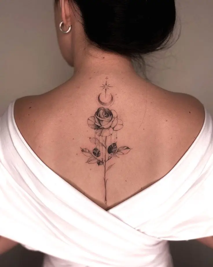 Elegant Spine Tattoo Ideas: