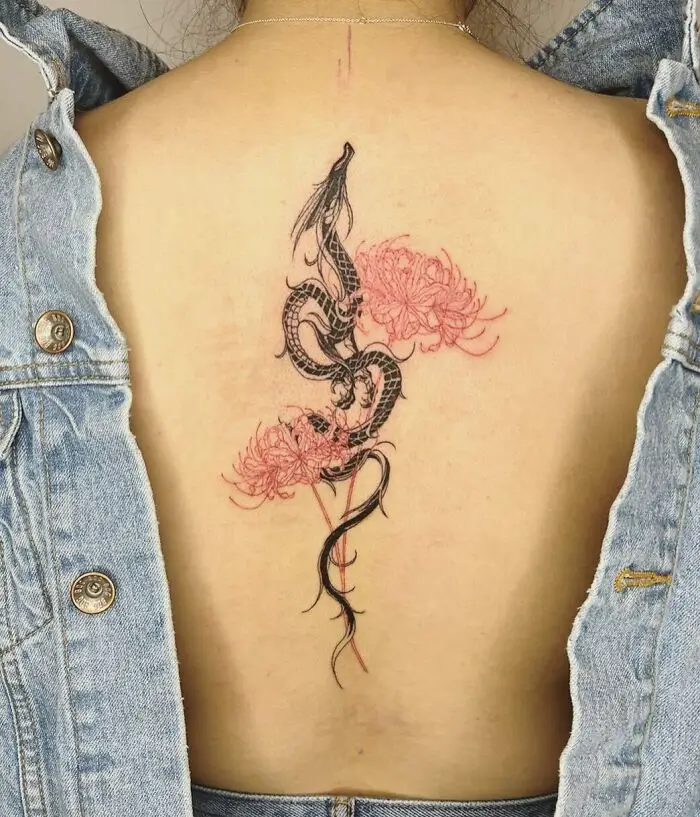 Elegant Spine Tattoo Ideas: