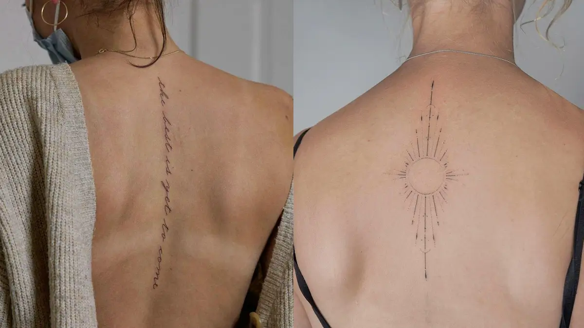 Elegant Spine Tattoo Ideas: