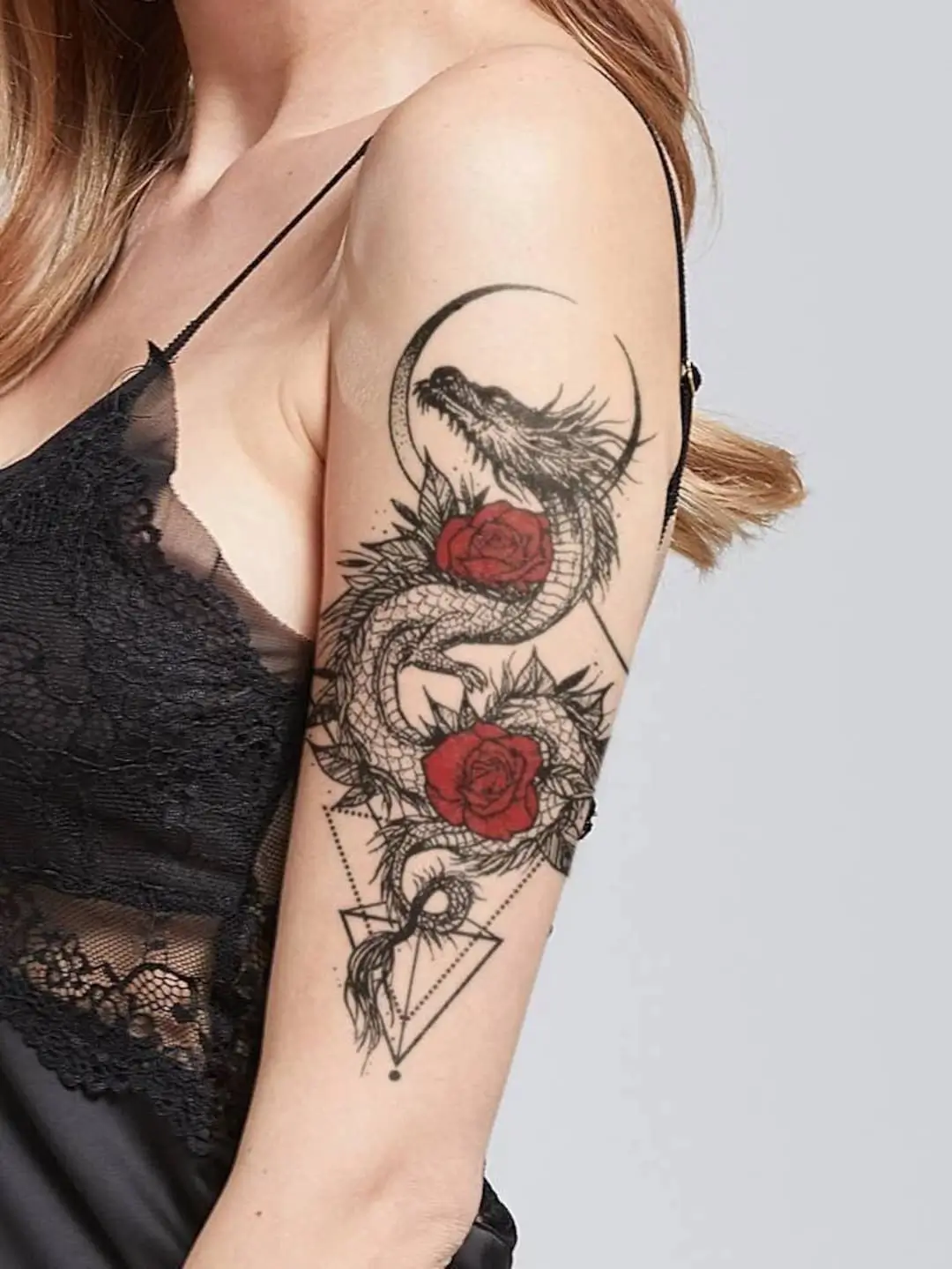 Stunning Female Flower Sleeve Tattoos